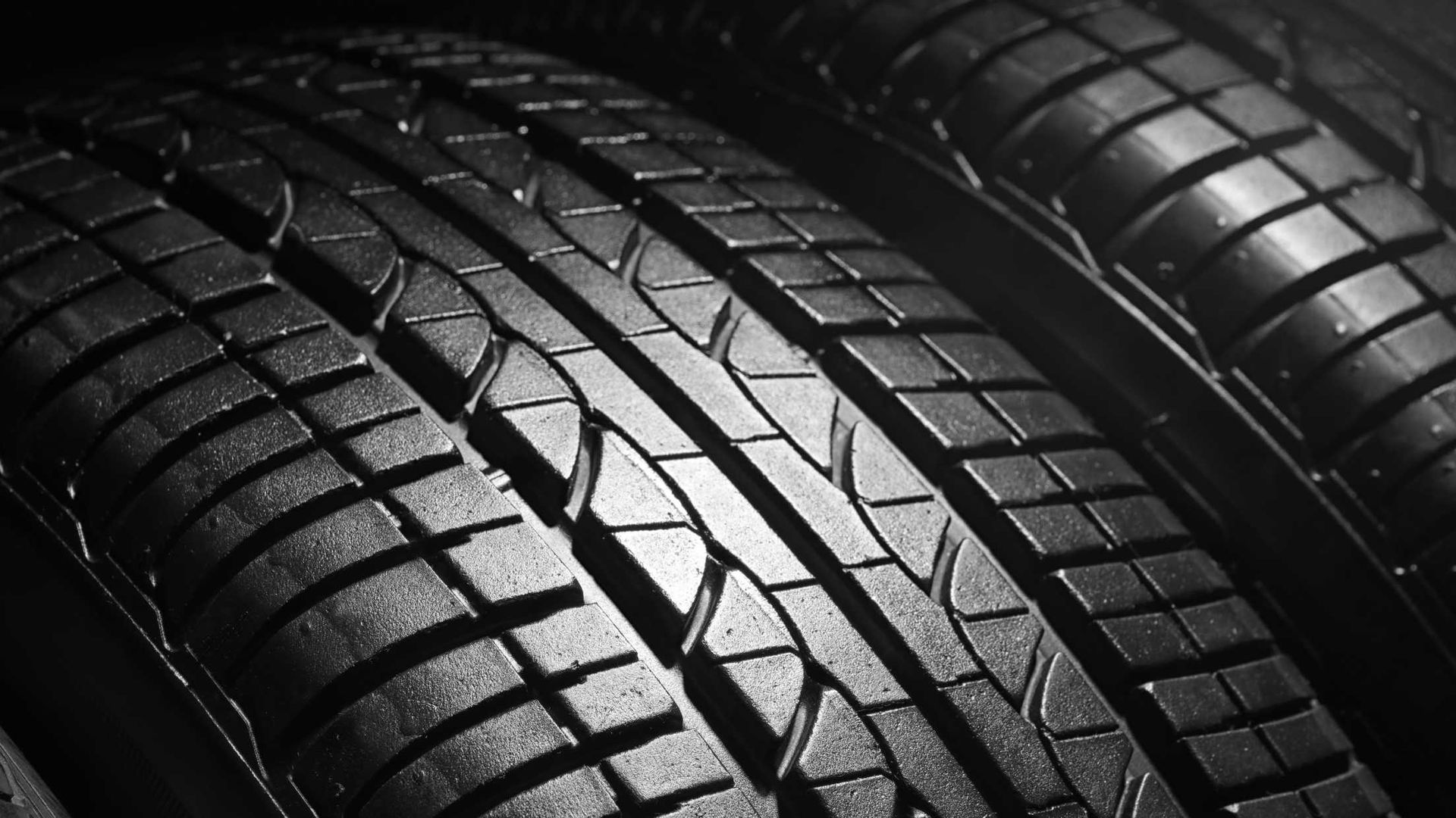 an up close shot of a brand new, clean tire