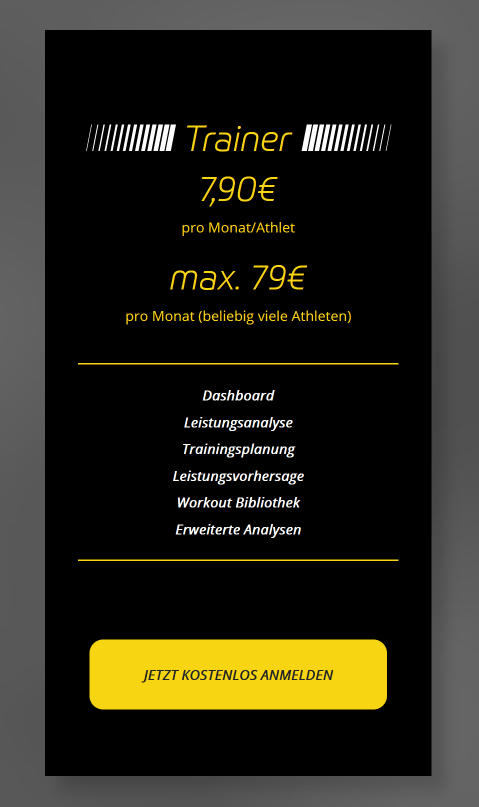 PerfectPace - Preismodell für Coaches PerfectPace - Preismodell für Coaches