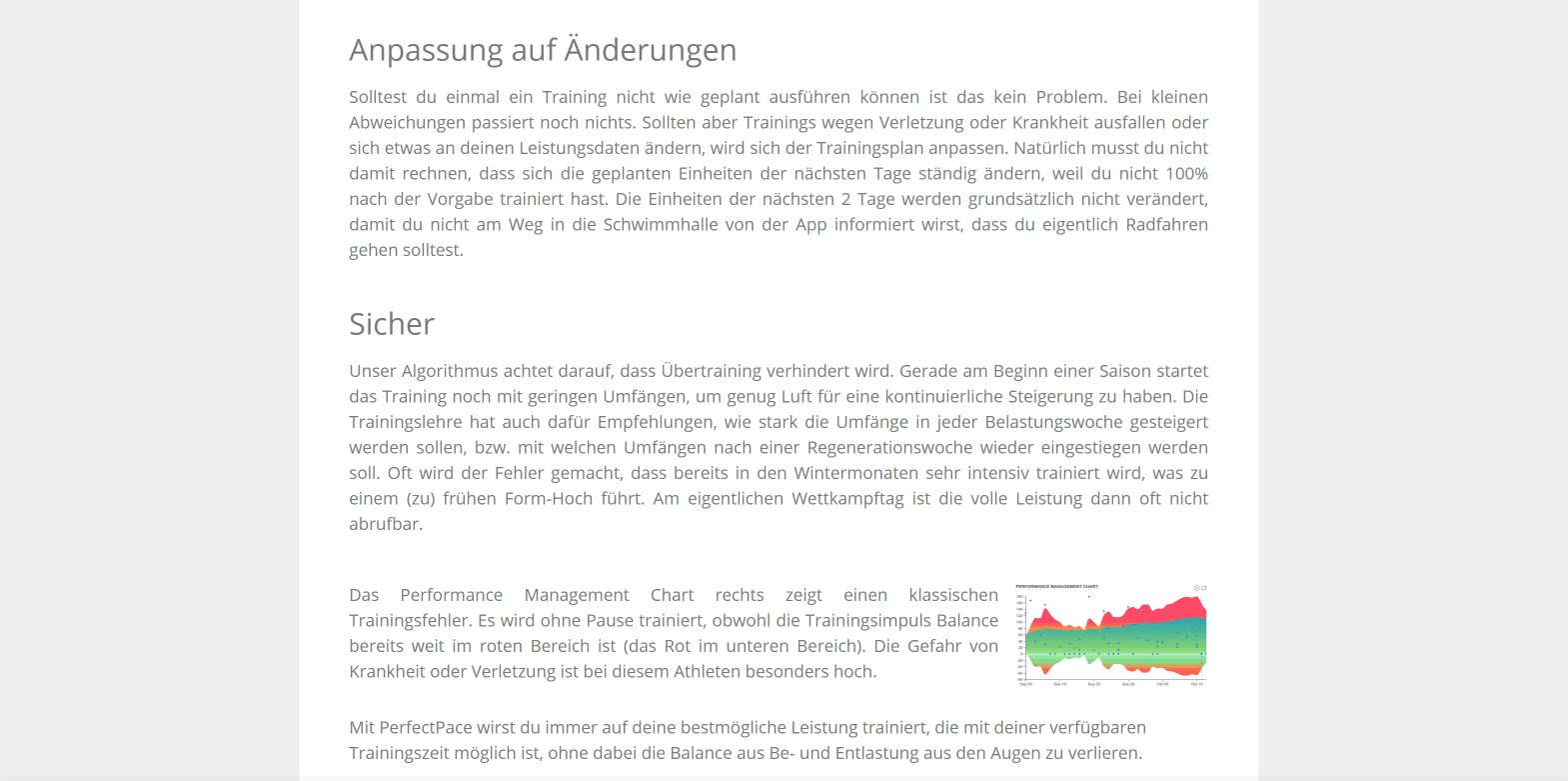 PerfectPace - Beschreibung des Ultimate AI Algorithmus (Homepage Auszug) PerfectPace - Beschreibung des Ultimate AI Algorithmus (Homepage Auszug)