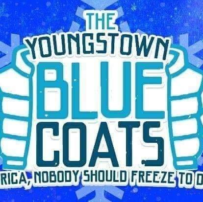 The youngstown blue coats logo on a blue background
