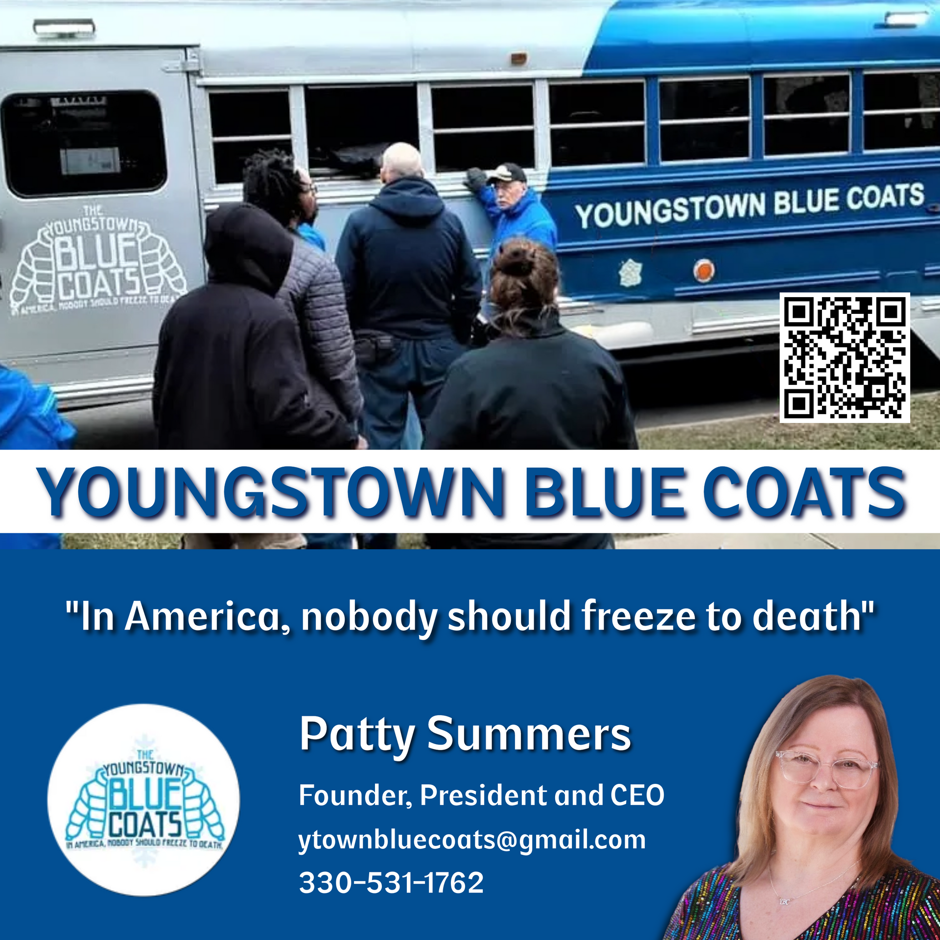Youngstown Blue Coats. No one should be freeze to death in America