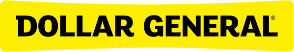 A yellow sign that says dollar general on it
