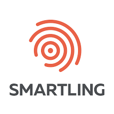 The Smartling logo consisting of an orange concentric circle icon above the text