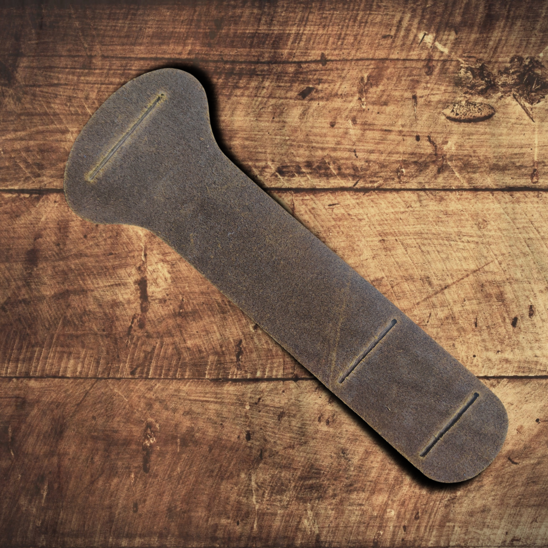 (LIMITED SUPPLY) Cognac Bison Leather Hang-Tight.com Logo