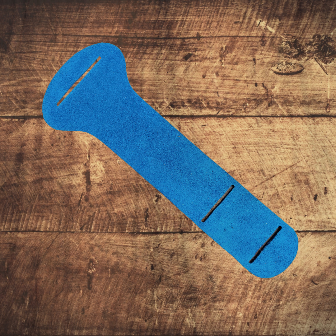 (LIMITED SUPPLY) Blue Leather American Flag Logo