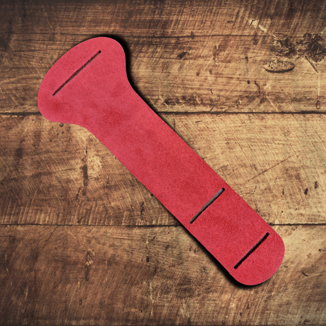 (LIMITED SUPPLY) Red Leather American Flag Logo