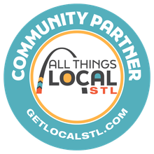 The logo for all things local stl is a community partner.