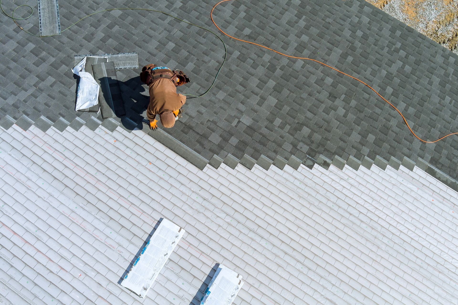 Roof being replaced in ludlow MA