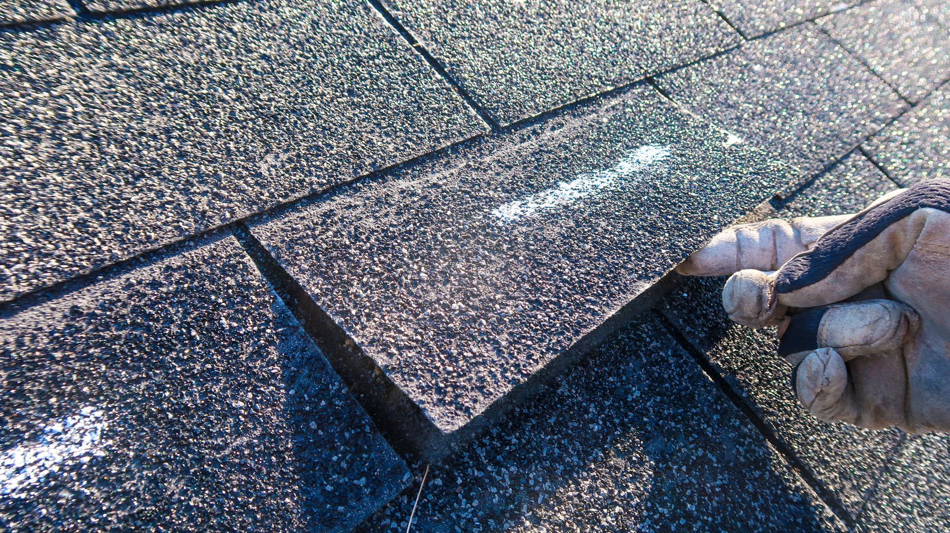 inspecting a roof for damages or repair
