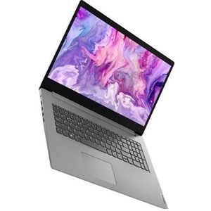 Silver Lenovo Laptop, Open at an Angle, Displaying a Colorful, Abstract Screen — Tech Aid In Moffat Beach, QLD
