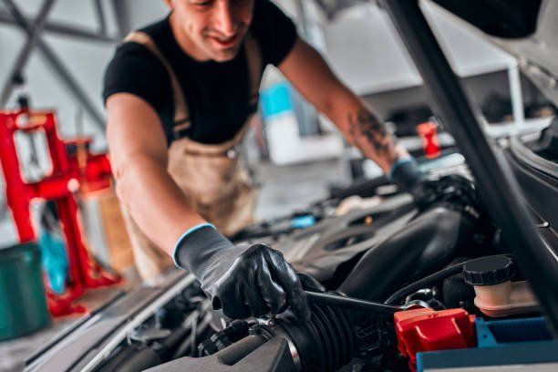 Repairing Engine in Auto Shop — Vancouver, WA — Alpine Collision & Auto Repair