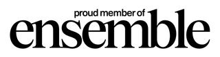 ensemble travel logo A black and white logo for a proud member of ensemble