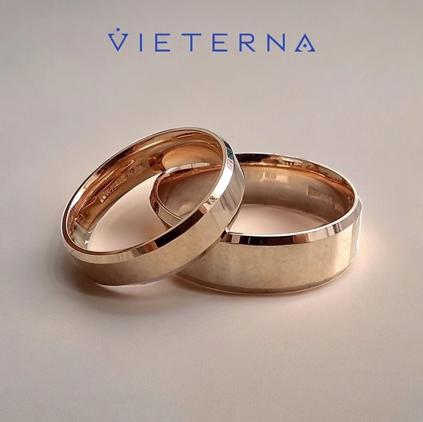 Anillos de Matrimonio Oro rosa 10 y 14 Kilates