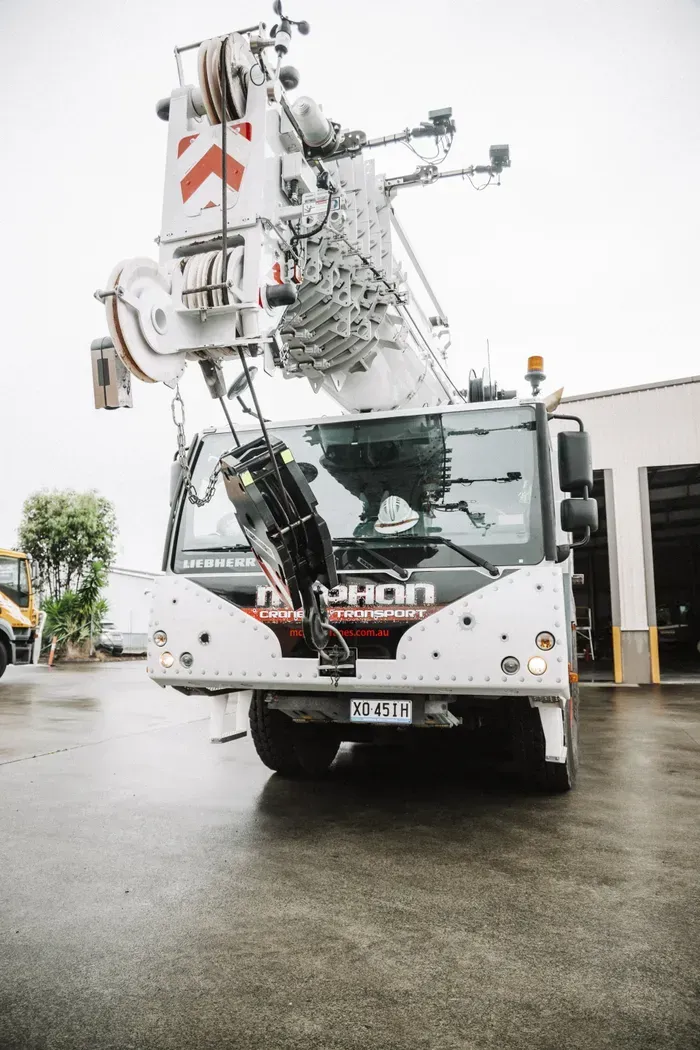 View of Mobile Crane  — Wyong, Nsw — Mcphan Cranes & Transport