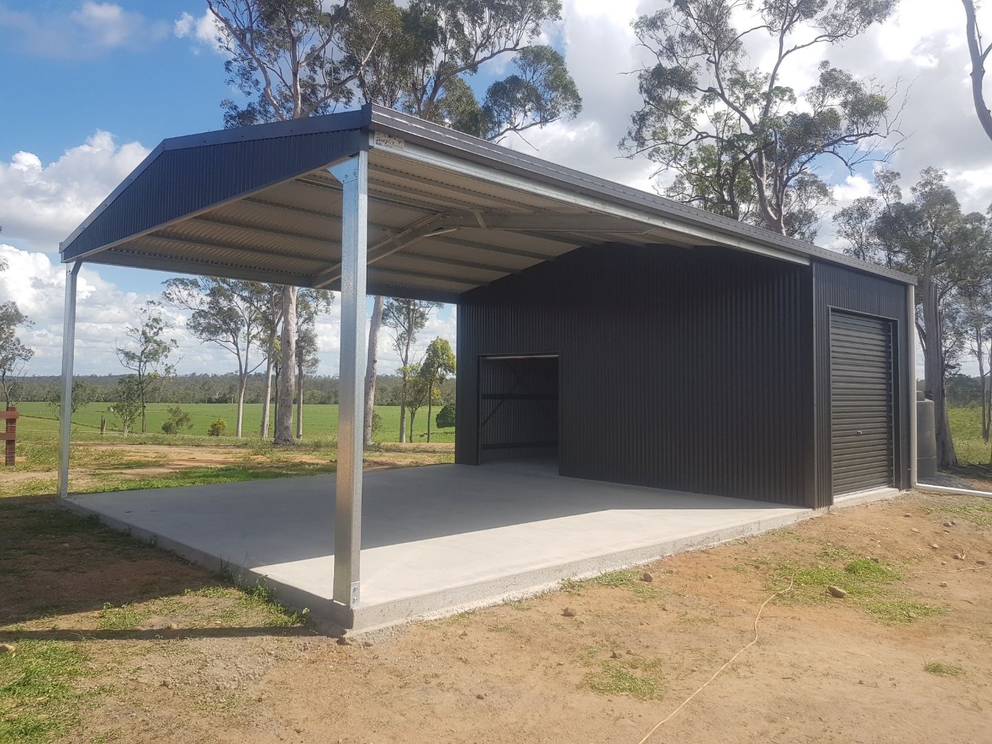 A Rural Shed For Keeping Machinery Under  — Shed Constructions (QLD) In Gin Gin, QLD