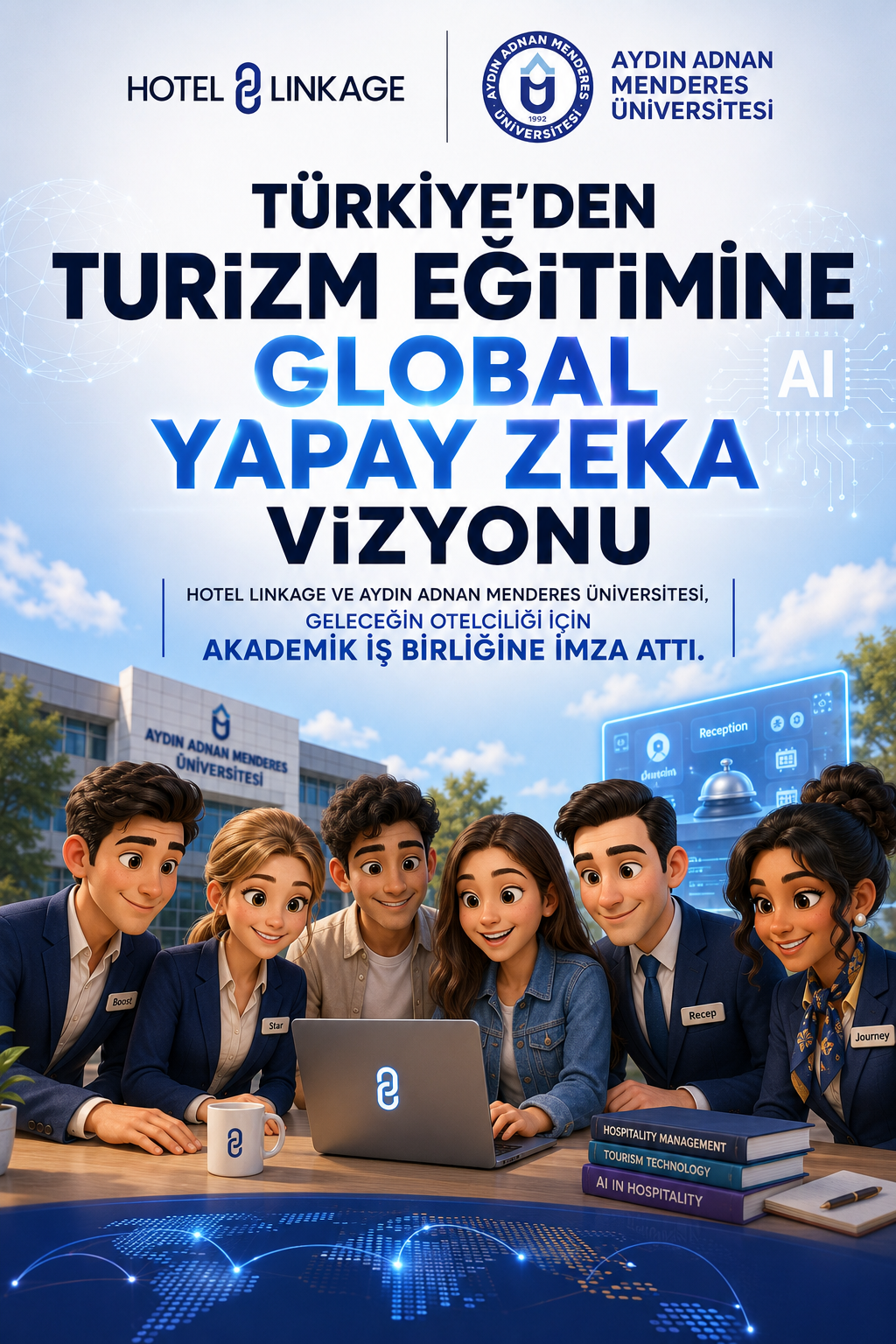 Hotel Linkage ve Aydın Adnan Menderes Üniversitesi’nden Turizmde Yapay Zekâ Eğitimi İçin Akademik İş Birliği