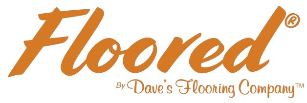 Floored logo in brown script with a registered trademark symbol.
