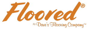 Floored logo in brown script with a registered trademark symbol.