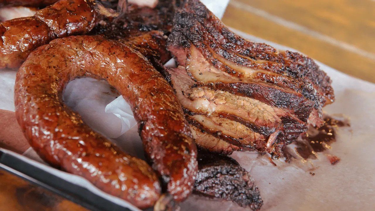 sliced grilled meat