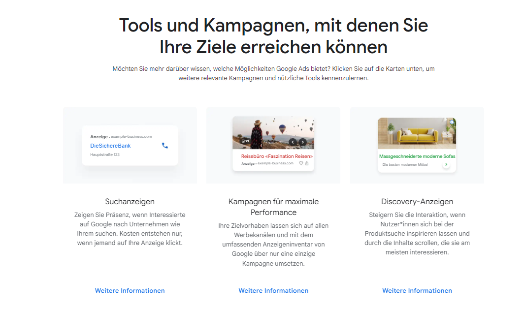 Smart Creatives Testläufe