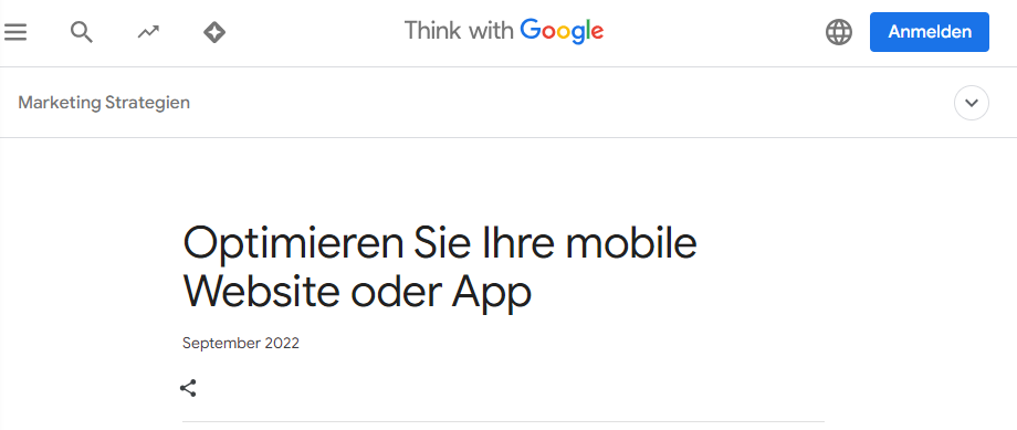 Shop freundlich für mobile Endgeräte und Werbung 