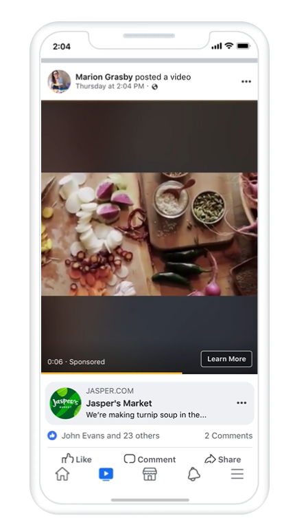Werbeanzeigen im Videoformat