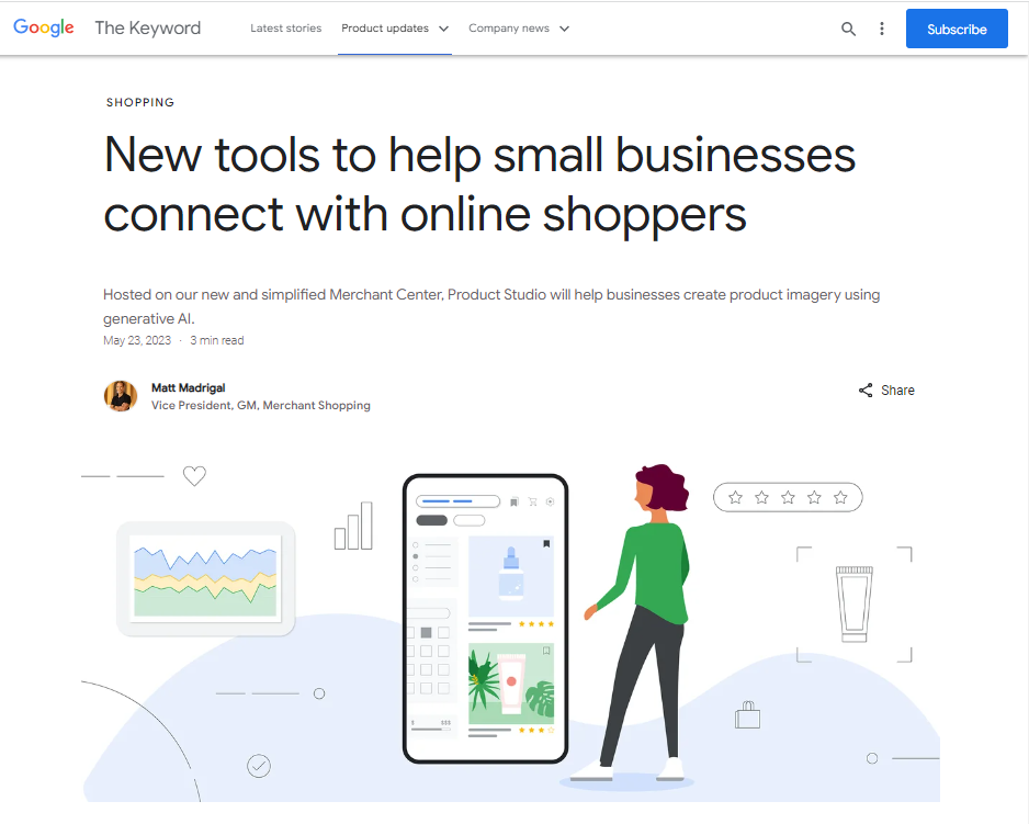 Beitrag von Google zum neuen KI Bild Tool