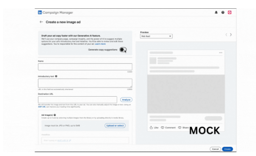 Die Grafik zeigt die neuen Ads Formate für LinkedIn