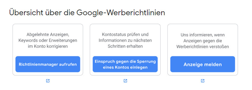 Übersicht über die Google-Werberichtlinien