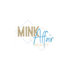 MINK Affair Beauty logo with gold and blue text on a white background