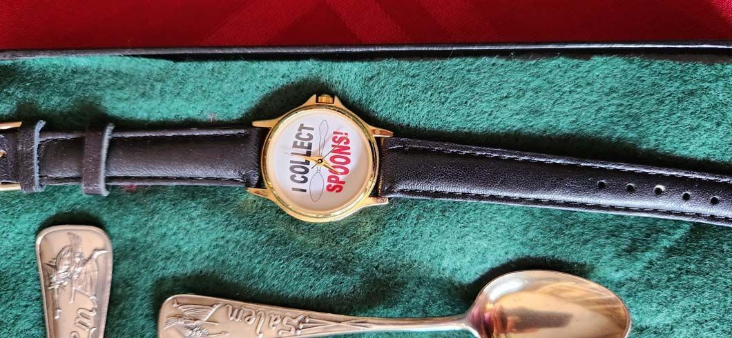 A gold watch.