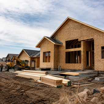 New residential construction home