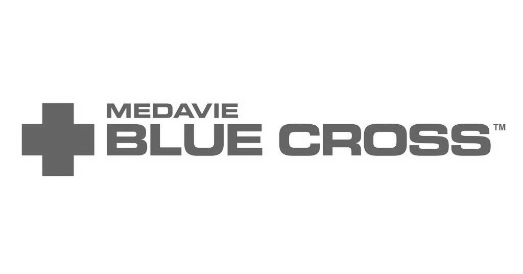 Medavie Blue Cross logo with a gray cross and text.