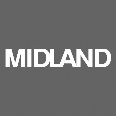 Midland logo in white text on a grey background.