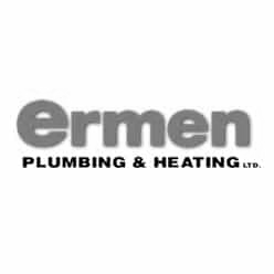 Ermen Plumbing & Heating Ltd. logo: gray text