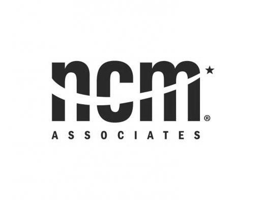 NCM Associates logo: bold black letters