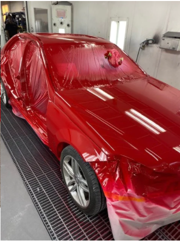 Painting Car - Mechanicsburg, PA - Sun Motors Collision Center