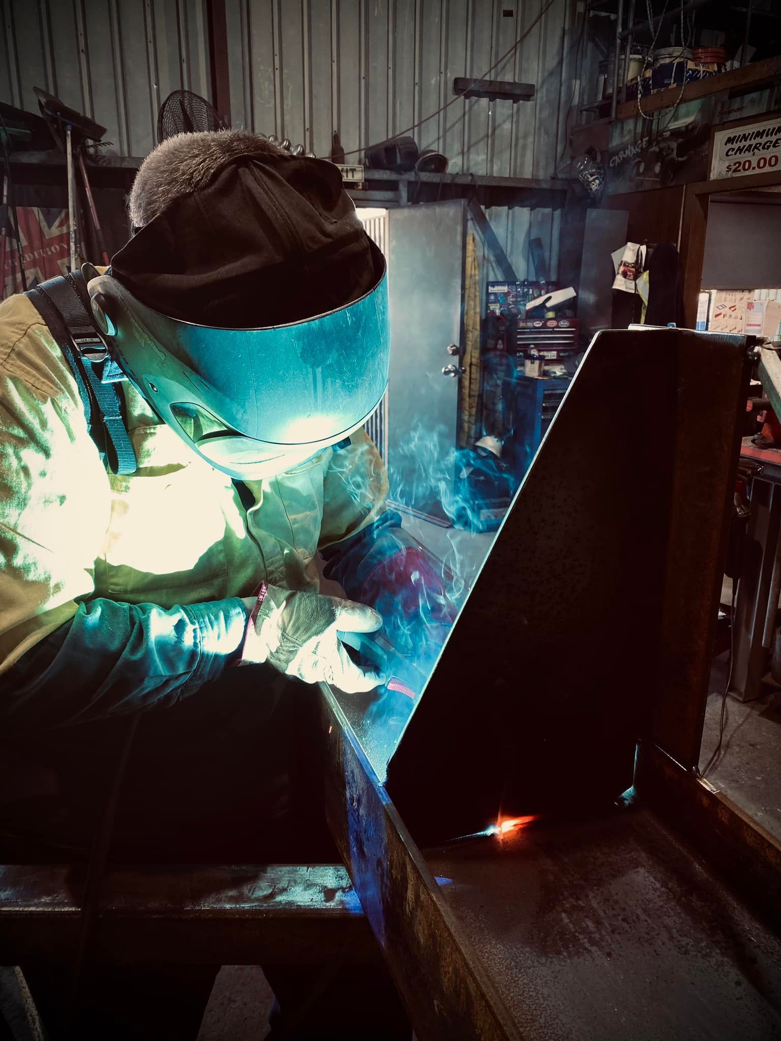 Black Steel Ceiling Frame — BM Steel Fabrication In Forster, NSW