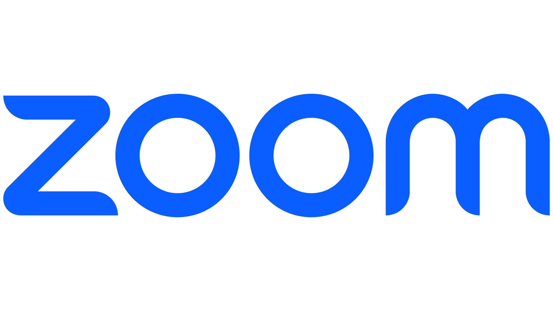 The blue Zoom company logo on a white background.
