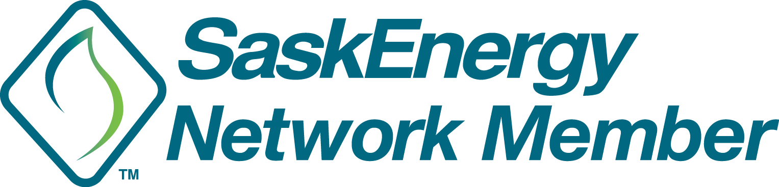 SaskEnergy Network Member logo in teal and green with diamond icon and italic text
