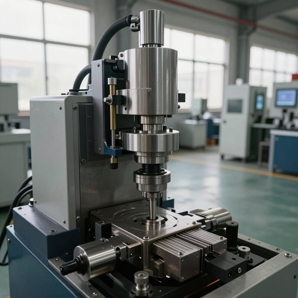 Proceso de inyección de plástico en máquina industrial