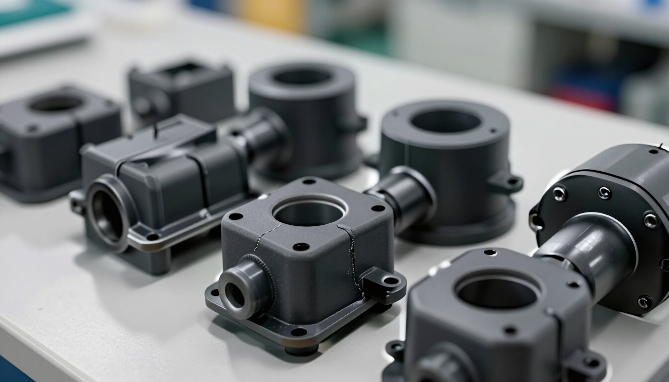 Piezas industriales fabricadas con resina termoplástica ABS