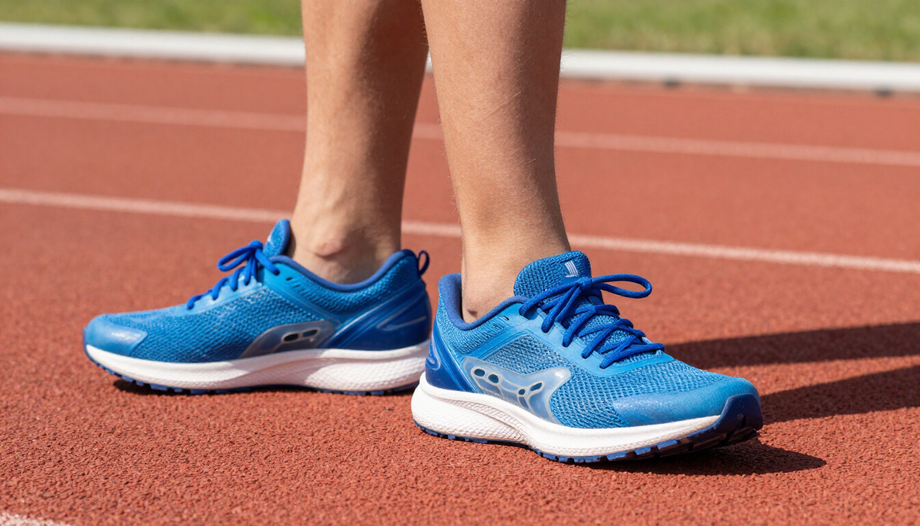 Young athlete using orthotics