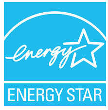 ENERGY STAR logo with white text and star on a blue background