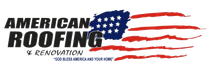 Logo for American Roofing & Renovation with an American flag design. Text reads: American Roofing & Renovation.