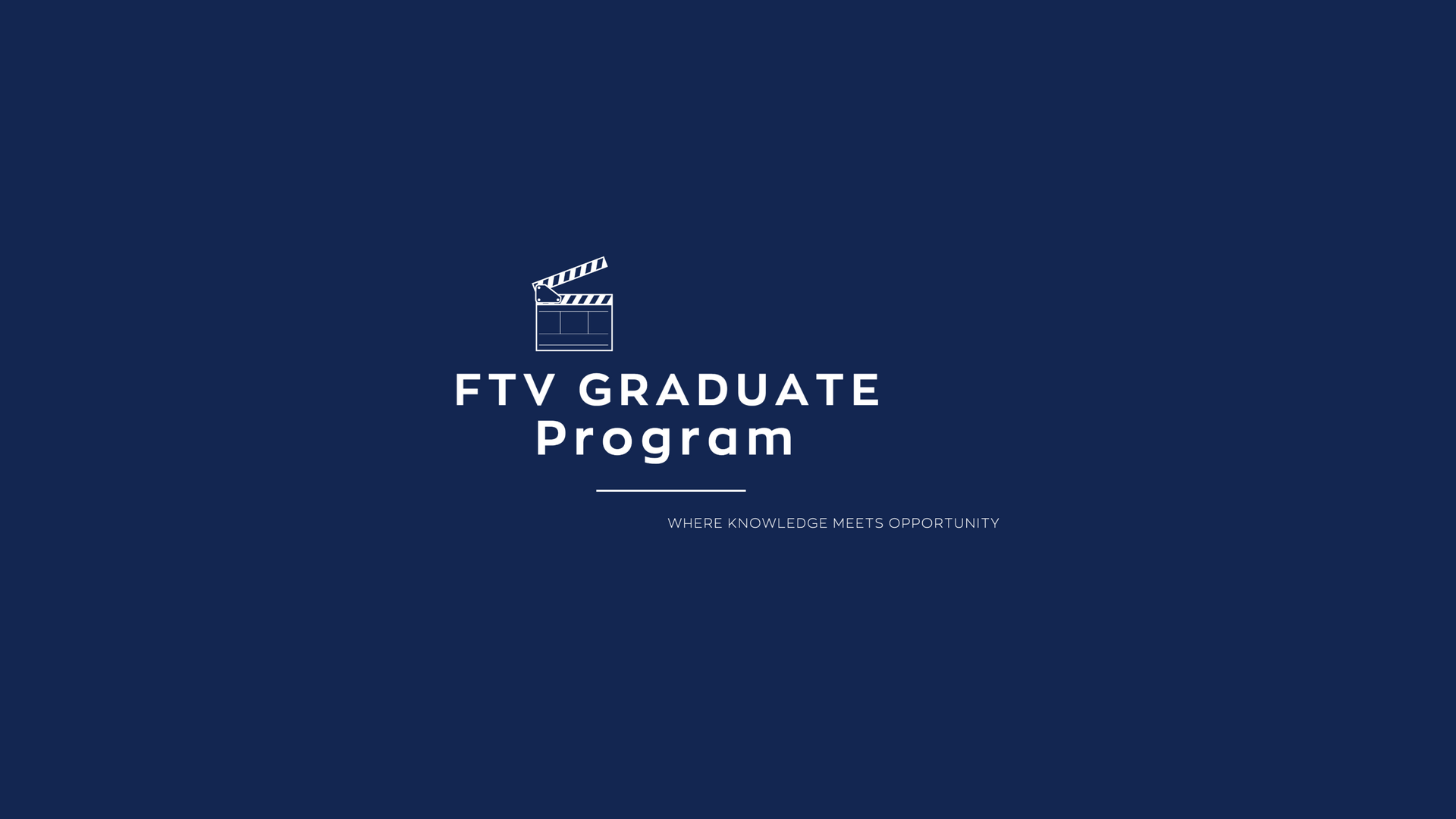 Dark blue background with the text