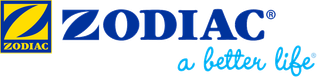 Zodiac logo in blue and yellow with the tagline “a better life”