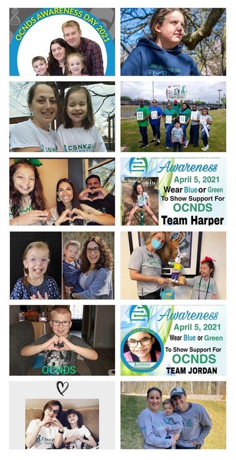 A collage of photos of people and a family.