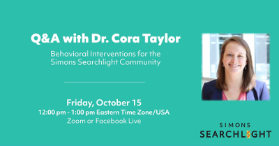 A poster for a q & a with dr. cora taylor
