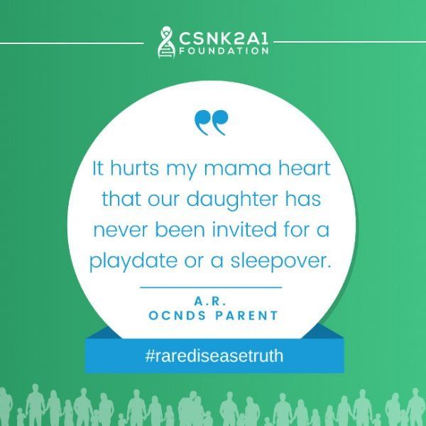 It hurts my mama heart that our daughter has never been invited for a playdate or a sleepover.